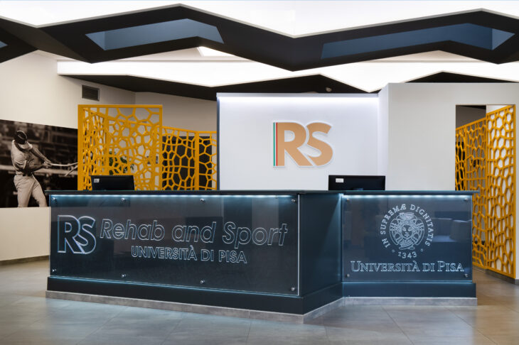 Il desk di accoglienza del Centro Rehab and Sport